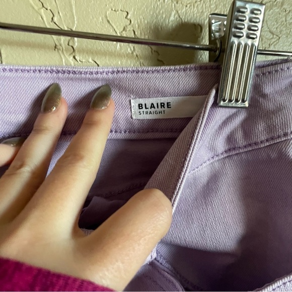 Dear John BLAIRE HIGH RISE CUFFED SLIM STRAIGHT JEANS ORCHID PETAL - Picture 7 of 10